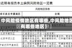 【中风险疫情地区有哪些,中风险地区有哪些地区】