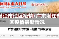 广东湛江市地区疫情/广东湛江市地区疫情最新情况