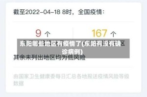 东阳哪些地区有疫情了(东阳有没有确诊病例)