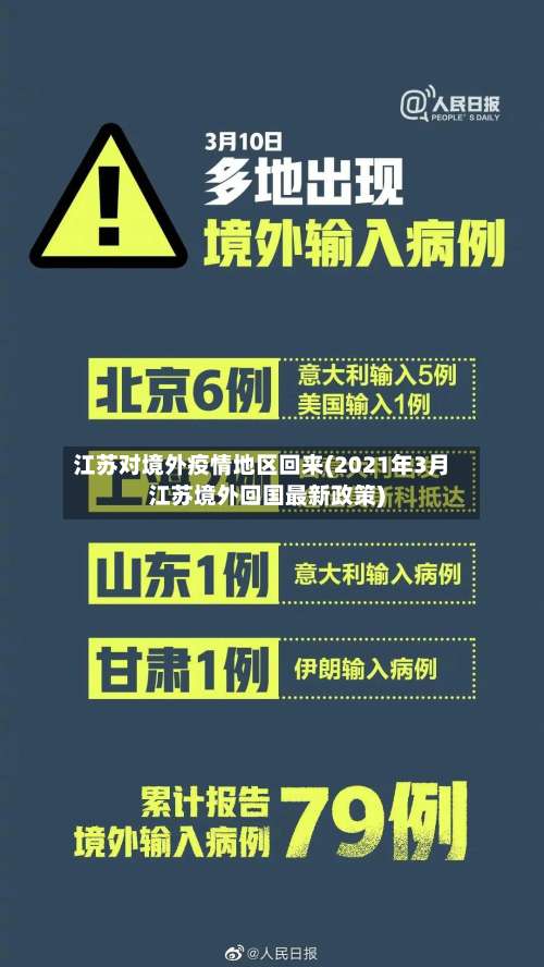 江苏对境外疫情地区回来(2021年3月江苏境外回国最新政策)-第2张图片