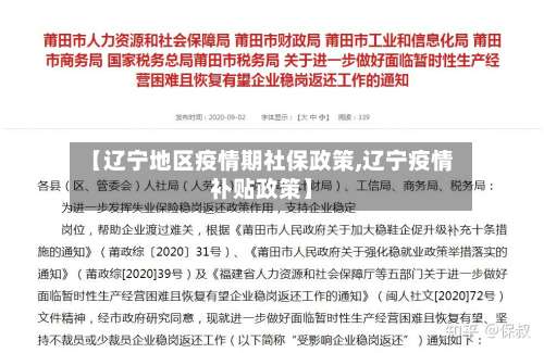 【辽宁地区疫情期社保政策,辽宁疫情补贴政策】-第2张图片