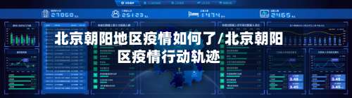 北京朝阳地区疫情如何了/北京朝阳区疫情行动轨迹-第2张图片
