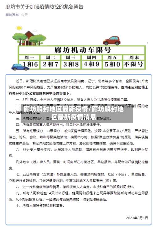 廊坊解封地区最新疫情/廊坊解封地区最新疫情消息-第2张图片