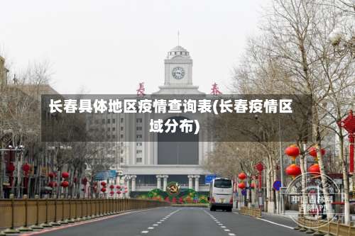 长春具体地区疫情查询表(长春疫情区域分布)-第1张图片