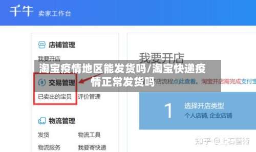 淘宝疫情地区能发货吗/淘宝快递疫情正常发货吗-第2张图片