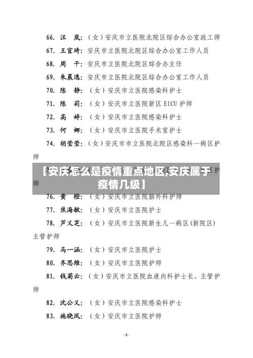 【安庆怎么是疫情重点地区,安庆属于疫情几级】-第2张图片