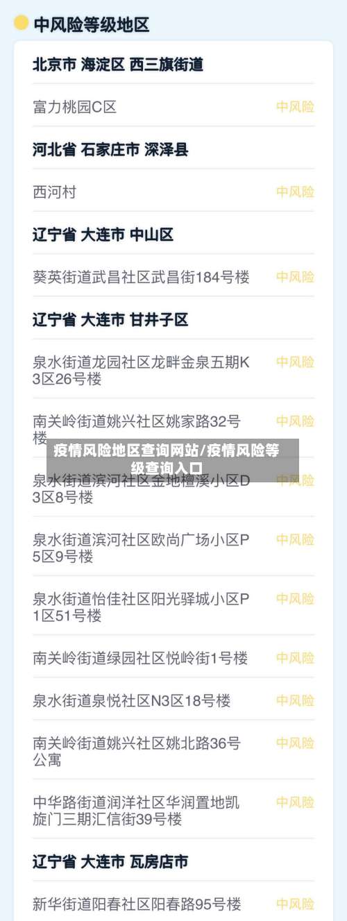 疫情风险地区查询网站/疫情风险等级查询入口-第3张图片