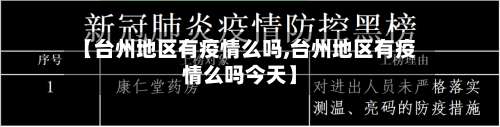 【台州地区有疫情么吗,台州地区有疫情么吗今天】-第2张图片