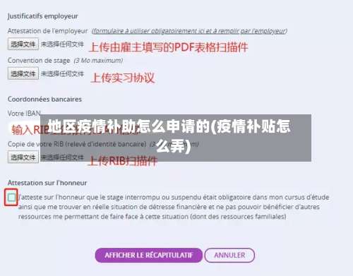 地区疫情补助怎么申请的(疫情补贴怎么弄)-第1张图片