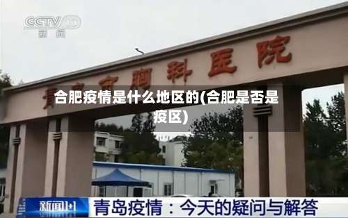 合肥疫情是什么地区的(合肥是否是疫区)-第1张图片