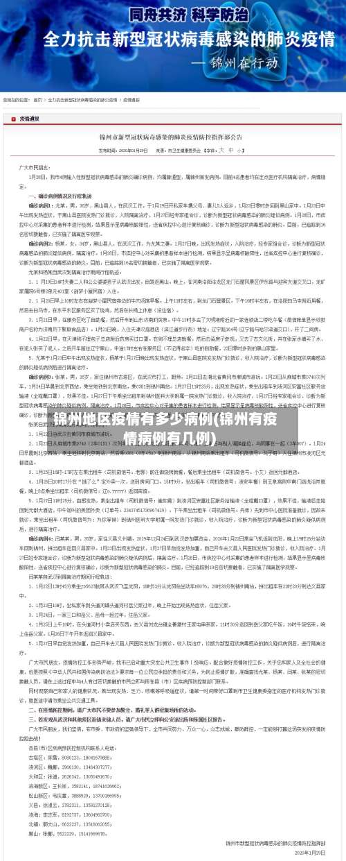 锦州地区疫情有多少病例(锦州有疫情病例有几例)-第3张图片