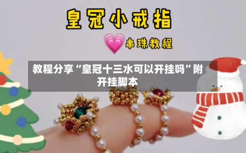 教程分享“皇冠十三水可以开挂吗”附开挂脚本-第3张图片