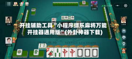 开挂辅助工具“小程序微乐麻将万能开挂器通用版	”(外卦神器下载)-第2张图片